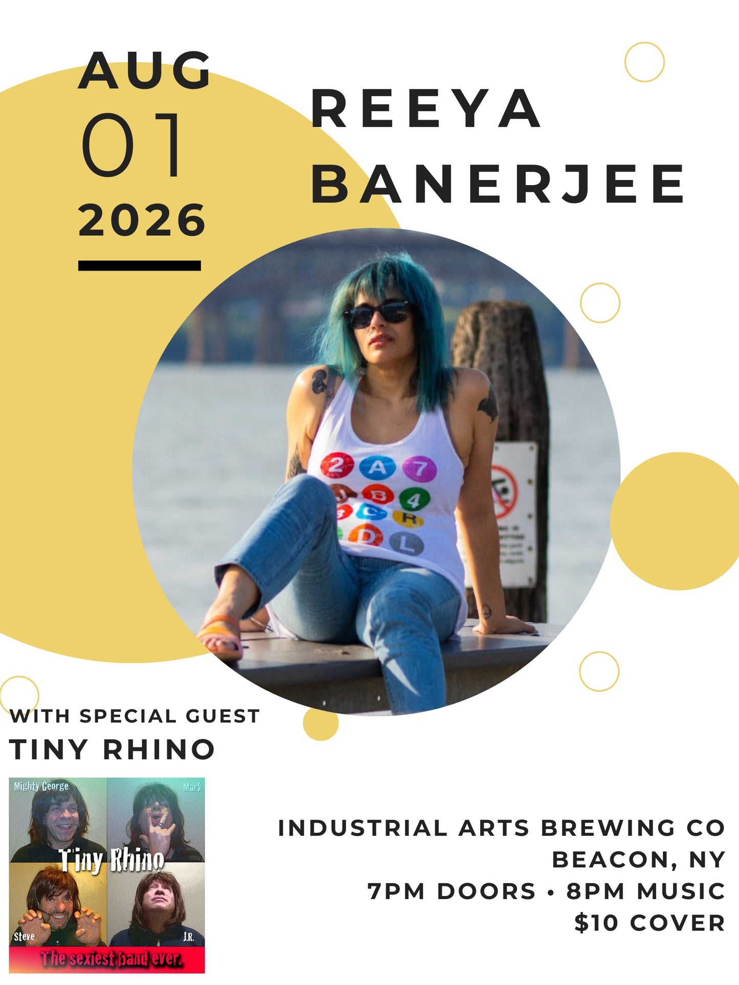 Reeya Banerjee + Special Guest Tiny Rhino